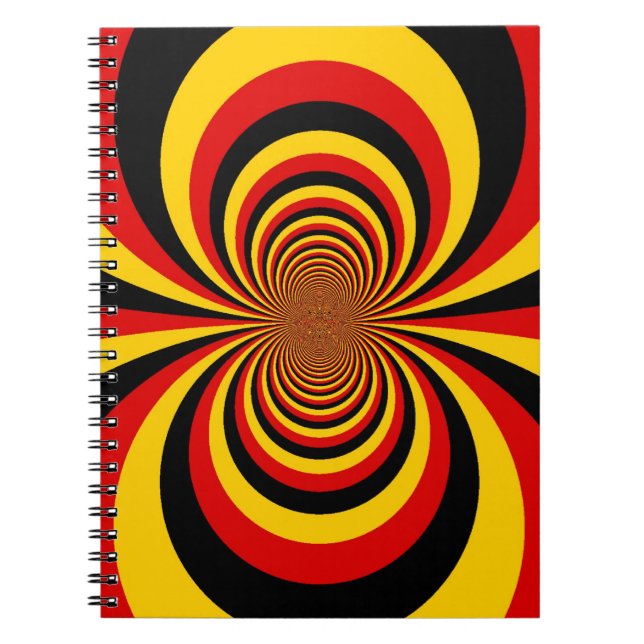 I Love Germany National Flag Colours Art Print Notebook (Front)
