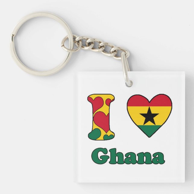 I love Ghana Keychain (Front)