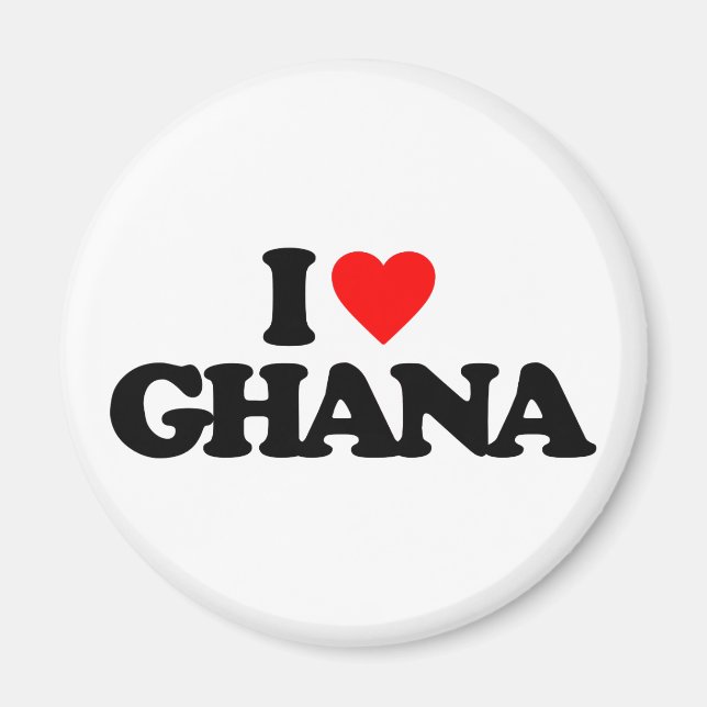 I LOVE GHANA MAGNET (Front)