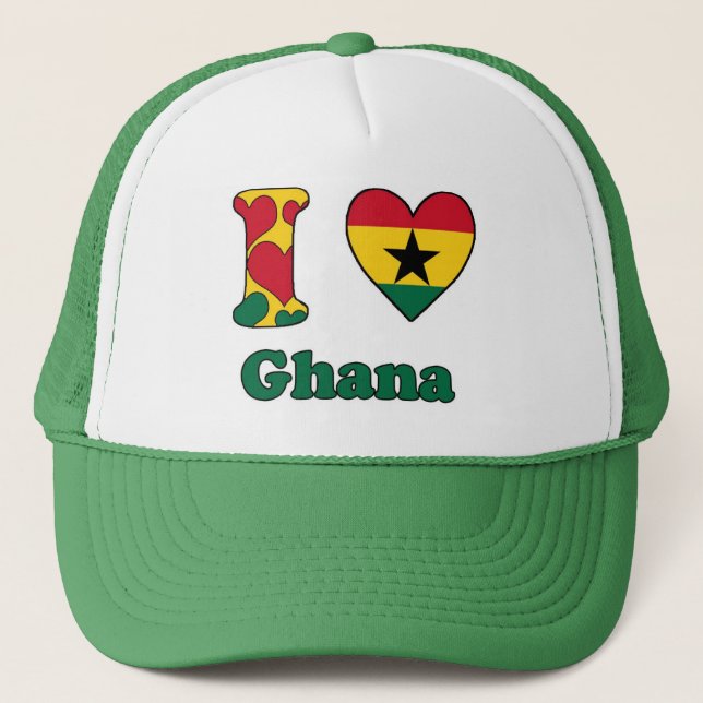 I love Ghana Trucker Hat (Front)