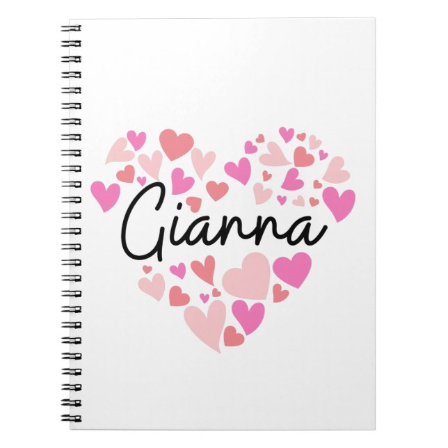 I love Gianna Notebook (Front)