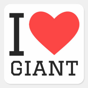 I love giant square sticker