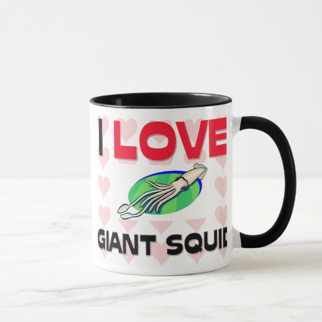 I Love Giant Squid Mug (Right)
