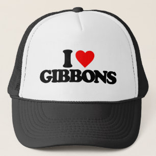 I LOVE GIBBONS TRUCKER HAT