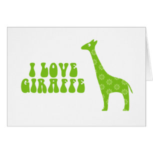I Love Giraffe (Vert)