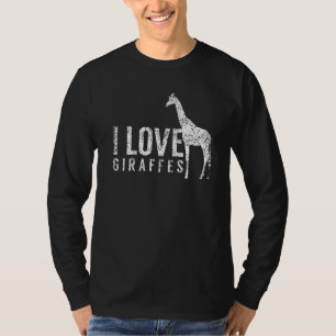 I Love Giraffes Giraffe Animal 1 T-Shirt