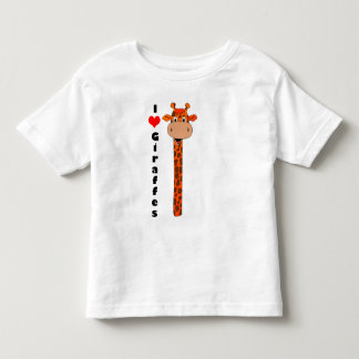 I love giraffes toddler t-shirt