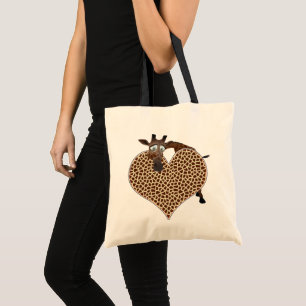 I Love Giraffes Tote Bag