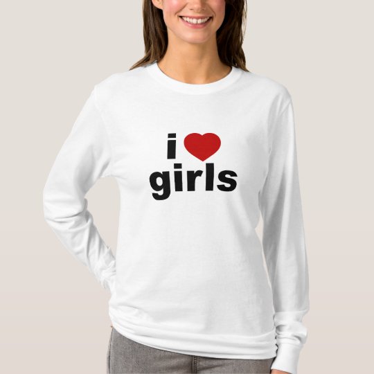 I Love Girls AA Hoody Long Sleeve (Fitted)
