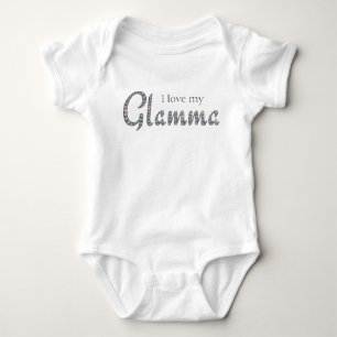 I love Glamma baby bodysuit