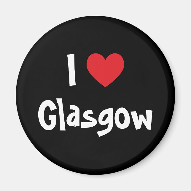 I Love Glasgow Magnet (Front)
