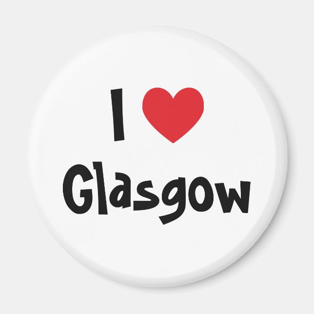 I Love Glasgow Magnet (Front)