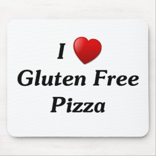 I Love Gluten Free Pizza Mouse Pad