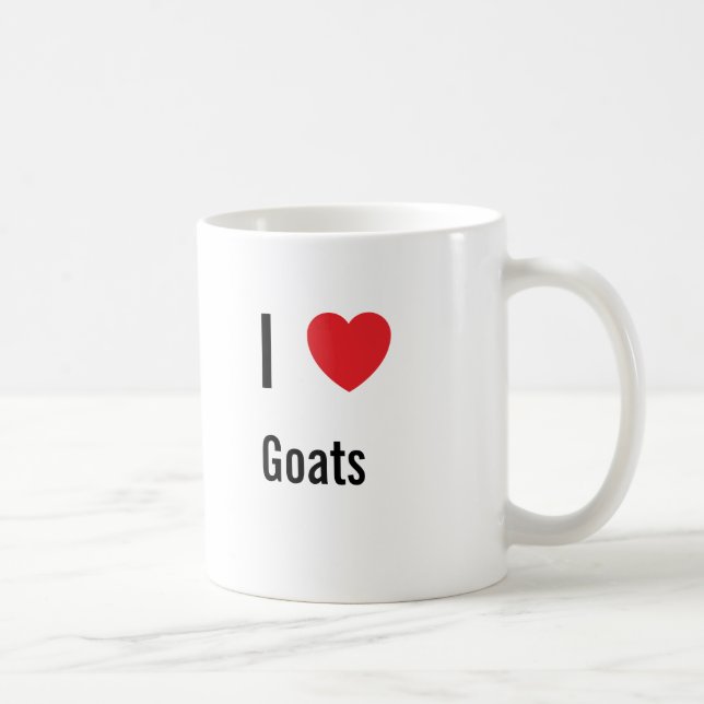 I love Goats Coffee Mug (Right)