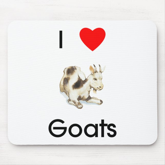 I love goats Mousepad (Front)