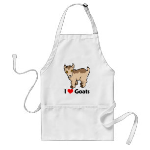 I Love Goats Standard Apron