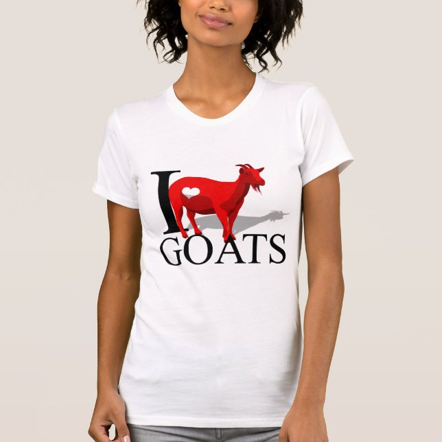 I Love Goats T-shirts (Front)
