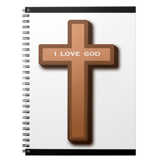 "I LOVE GOD" CROSS NOTEBOOK (Front)