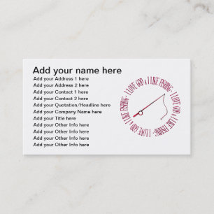 I love God & I like fishing Business Card