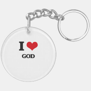 I love God Keychain