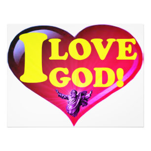 I Love God! Photo Print