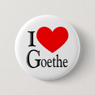 I Love Goethe 2 Inch Round Button