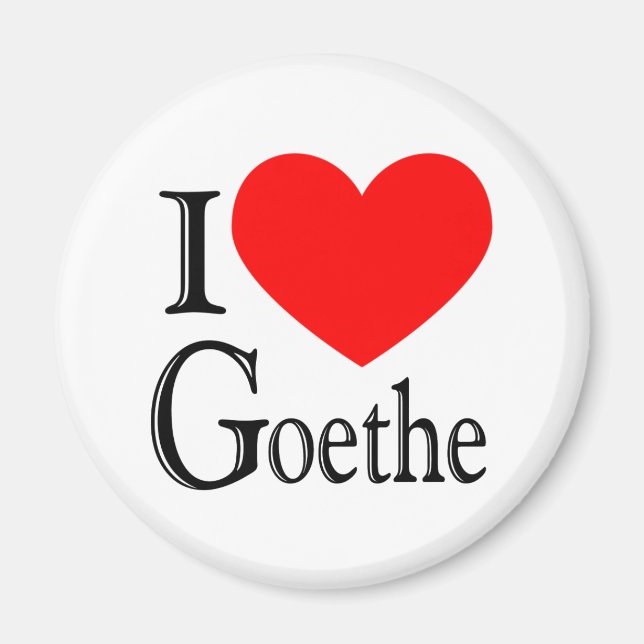 I Love Goethe Magnet (Front)