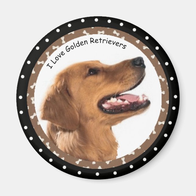 I love Golden Retrievers  Magnet (Front)