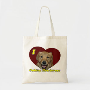 I love Golden Retrievers Tote Bag