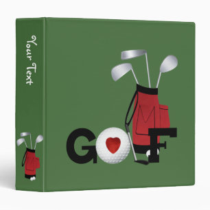 I Love Golf Binder