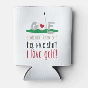 I Love Golf Can Cooler