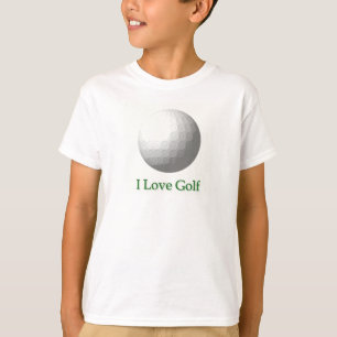 I Love Golf Design Kid's T-Shirt