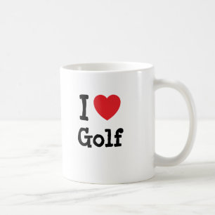 I love Golf heart custom personalized Coffee Mug