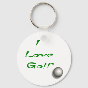 I love Golf Keychain