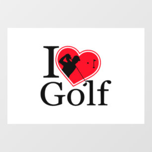 I love Golf Window Cling