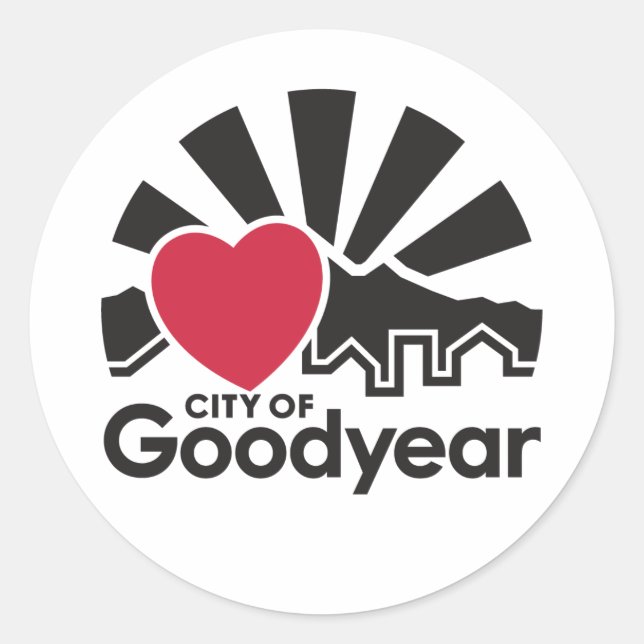I Love Goodyear Sticker Sheet (Front)