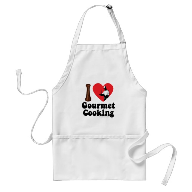 I love Gourmet Cooking Apron (Front)