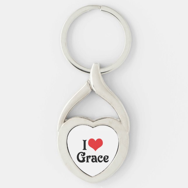 I Love Grace Keychain (Front)