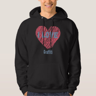 I Love Graffiti Heart Image Hobby Or Hobbyist Hoodie
