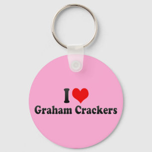 I Love Graham Crackers Keychain