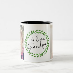 I Love Grand-Père Custom Photo Mug
