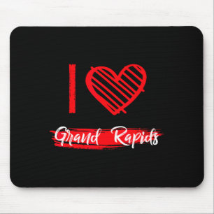 I Love Grand Rads I Heart Grand Rads Mouse Pad