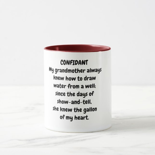 I Love Grandma Cup (Center)