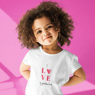 I Love Grandma Cute 2T to 5/6T Fine Jersey Toddler T-shirt