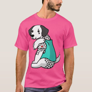 I Love Grandma Tattoo Dalmatian Grandmother Dog  T-Shirt