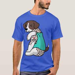 I Love Grandma Tattoo German Shorthaired Pointer D T-Shirt