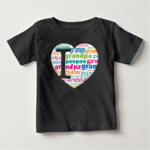 I Love Grandpa, Gramps, Pawpaw - Baby T-Shirt