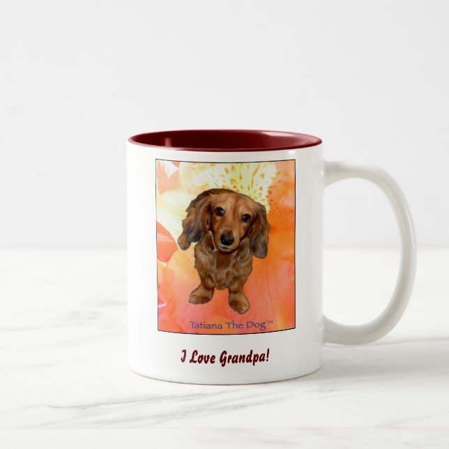 "I Love Grandpa!" mug by Tatiana The Dog (Right)