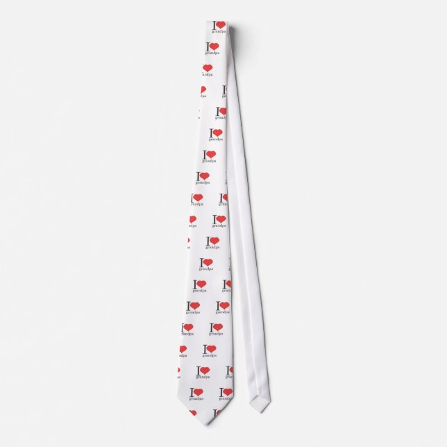 i love grandpa tie (Front)