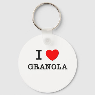 I Love Granola Keychain